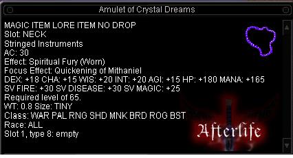 Amulet of Crystal Dreams